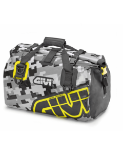 Givi EA115CM borsa moto rullo impermeabile 40 litri camouflage grigio e giallo