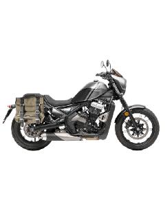 Bags & Bike Sahara V CALI borse verdi per Moto Morini Calibro 650.