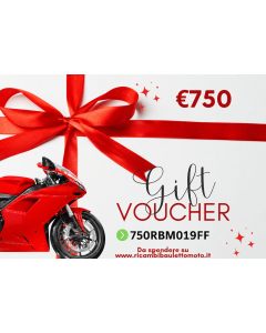 Card buono regalo per accessori moto da 750 euro
