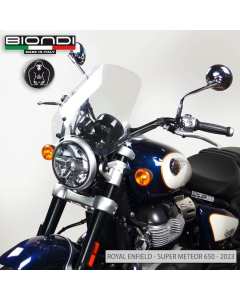 Biondi 8010440 cupolino touring trasparente per Royal Enfield Super Meteor 650.