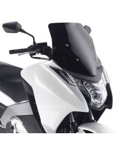 GIVI D1109B Parabrezza basso e sportivo nero lucido per HONDA INTEGRA 750 anno (16 > 19)con paramani.