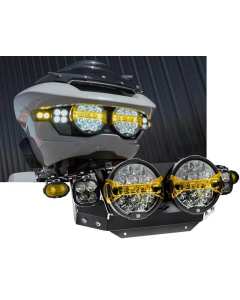 Denali KM-ST-LT-24 kit faro Full Deck D14 Destroyer per Harley-Davidson Road Glide dal 2024.