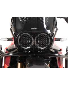 Hepco & Becker 7007659 00 01 griglia protezione faro Ducati DesertX Rally.