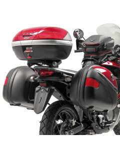 Attacco posteriore specifico per bauletto Givi E225, per moto HONDA XL 700V Transalp (08 > 13), inclusa la piastra.
