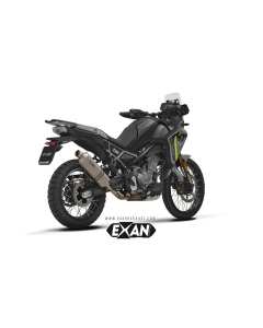 Exan XCF01-00-XRI terminale X-Rally inox satinato per CFMoto 450MT.
