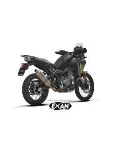 Exan XCF01-00-XRT terminale X-Rally in titanio per CFMoto 450MT.