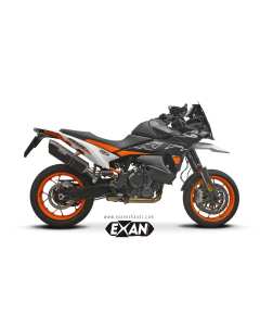 Exan XKTM28-00-XON silenziatore X-Black Ovale acciaio inox satinato nero KTM 890 SMT dal 2025.