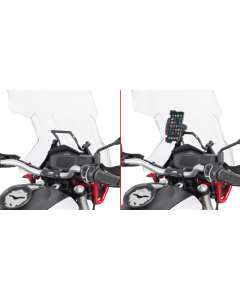 Givi FB8203 traversino per aggancio navigatore o smartphone su Moto Guzzi V85TT