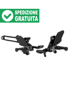 Gilles Tooling AS31GT3-H16-B pedane regolabili per Honda MXS 125 Grom.