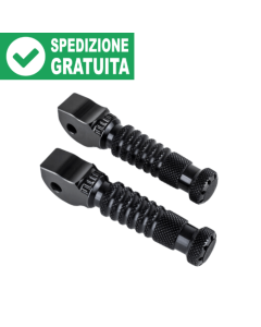 Pedane Regolabili In Alluminio CNC Per Yamaha MT-09 / FZ-09 2013-2016 - Blu, Oro, Nero, Titanio