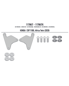 Givi 1179KIT kit per il montaggio dei portavaligie laterali senza l'attacco posteriore 1179FZ.