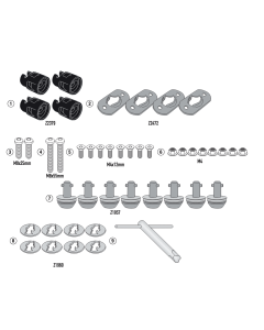 Givi 15RKIT kit trasformazione a sgancio rapido telaietti per Zontes 703F