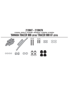 Givi 2139KIT per montare il PLR2139, il PLXR2139, o il PL2139CAM senza l’attacco per il bauletto posteriore SR2139