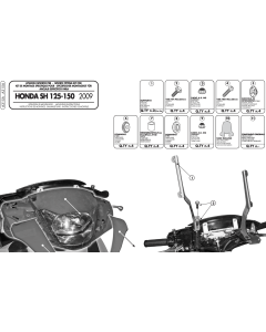 GIVI A315A Kit di attacchi specifico per 311A e 313A 