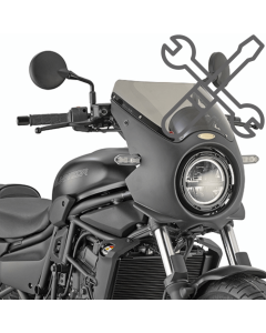 Givi AC4134A kit di attacchi per montare il cupolino A802 su Kawasaki Eliminator 500.