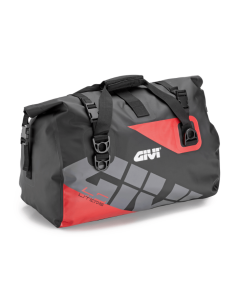 Givi EA115GRB borsa cargo da sella impermeabile 40 lt grafica grigio e rosso.