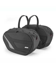 Givi EASY10 coppia borse laterali espandibili da 27 a 35 litri.
