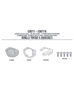 Givi ES8711 estensione cavalletto laterale moto Benelli TRK502 X