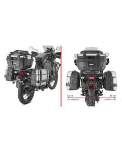 Givi PL4133 telaietti porta valigie laterali per Kawasaki KLR 650 S.
