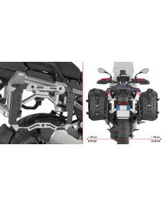 Givi PL5146CAM telaietti addizionali adattatori per valigie monokey CAM-SIDE su portavaligie OEM BMW R 1300 GS Adventure 