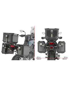 Givi PLO4139CAM telaietti porta valigie laterali CAM-SIDE per Kawasaki KLE500 / SE dal 2026