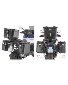 Givi PLO5146CAM telaietti per Trekker Outback Evo Smart BMW R 1300 GS Adventure.