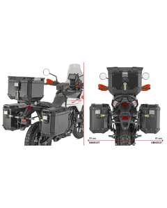 Givi PLO7718CAM telaietti porta valigie laterali monokey CAM-SIDE per KTM 390 Adventure X dal 2025.