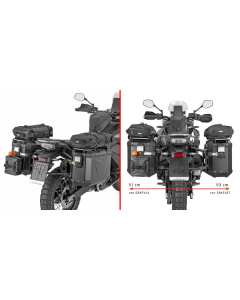 Givi PLO9230CAM telaietti porta valigie laterali Monkey CAM-SIDE per CFMoto 1000MT-X.