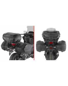 Givi PLX1186 porta valigie laterali V35 e V37 su Honda Forza 750
