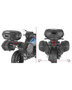 Givi PLX5152 portavaligie laterale per BMW R 1300 R dal 2025.