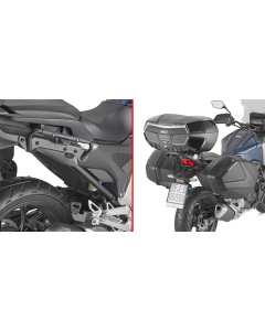 Coppia di telaietti porta valigie laterali Monokey Tech3 Givi PX1192 per la moto Honda NC 750 X dal 2021.