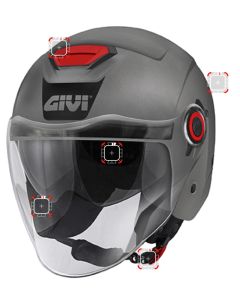 Ricambi casco Jet Givi 12.5.