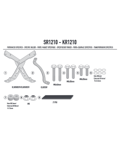Givi SR1210 attacco bauletto per Honda CL500.