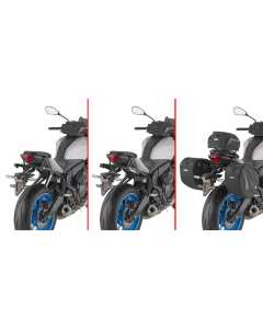 Givi STL2173 telaietti porta borse laterali Stealth per la moto Yamaha MT-07 dal 2025.