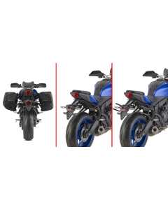 Givi TR2157 Remove-X telaietti a sgancio rapido borse morbide laterali per la moto Yamaha MT07 dal 2021