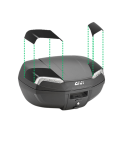 Givi Z4620NR coppia di cover laterali nero lucido bauletto E46NT2 Riviera.