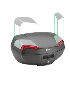 Givi Z4620R coppia di cover laterali grigie lucido bauletto E46N2 Riviera.