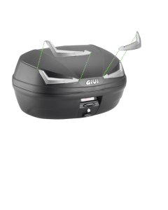 Givi Z9368TVGCP catadiottri trasparenti per il bauletto Givi E455.