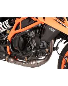Barre paramotore nere per KTM 390 Duke dal 2024 Hepco & Becker 5017672 00 01.