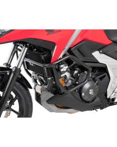 Barre protezione motore Hepco & Becker 5019530 00 01 a sezione tubolare in acciaio di colore nero specifiche per la moto Honda NC750X e DCT dal 2021.