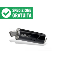 Arrow 72654AON terminale Indy Race EVO alluminio Dark con fondello inox per Voge 900DSX.
