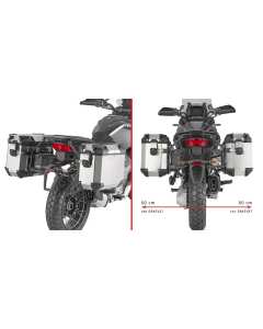 Kappa KLO8208CAM telaietti porta valigie laterali K'Force per Moto Guzzi Stelvio 1000.