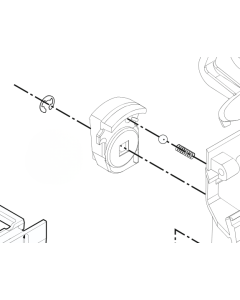 Kappa Z640NRK piastrina sottoserratura bauletto.