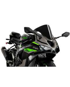 Puig 21832n R-Racer cupolino nero lucido per Kawasaki ZX-6R Ninja dal 2024.