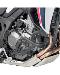 Kappa KN1144 paramotore tubolare specifico, nero per moto Honda CRF1000L Africa Twin 2016 