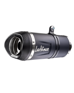 LeoVince 14454EBU terminale non omologato LV One Evo Black Edition per Moto Guzzi V85TT dal 2024.
