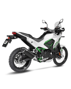 LeoVince 15647B terminale LV-14 BLACK EDITION per Kawasaki KLE 500 dal 2026.