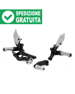 Gilles Tooling RCT10GT-BM10-BS pedane regolabili per BMW R12 NineT.