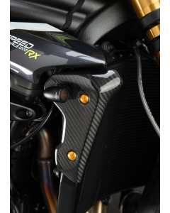 Lightech CART1285 fianchetti radiatore in carbonio per Triumph Speed Triple 1200 RX.