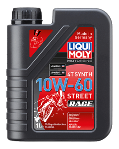 Liqui Moly 1687 10W60 olio motore 4T Street Race Synth da 4 litri.